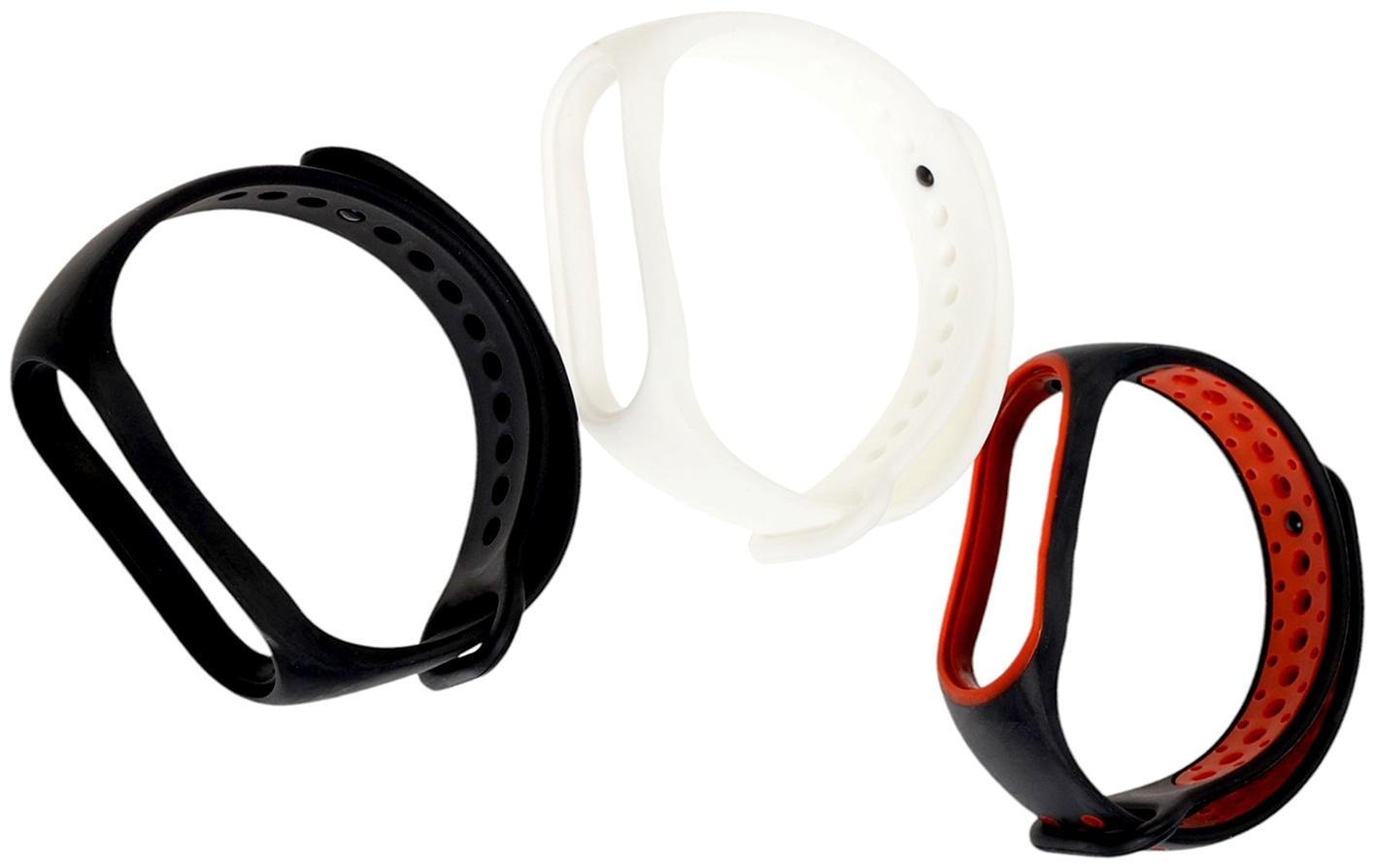 Набор ремешков Luazon для фитнес-браслета Mi Band 5/6/7, 3 штуки