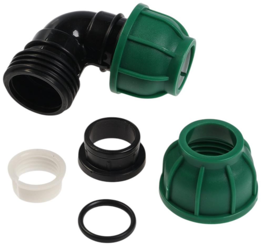 Отвод ПНД ZEIN, 20 мм, цанга