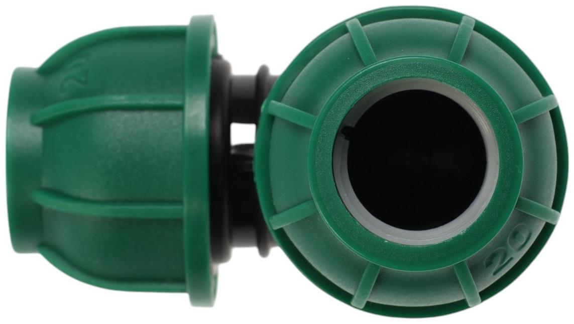 Отвод ПНД ZEIN, 20 мм, цанга