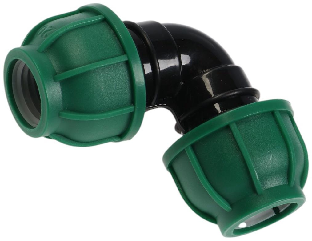 Отвод ПНД ZEIN, 20 мм, цанга