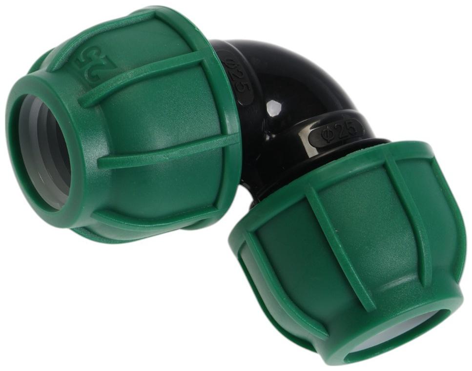 Отвод ПНД ZEIN, 25 мм, цанга