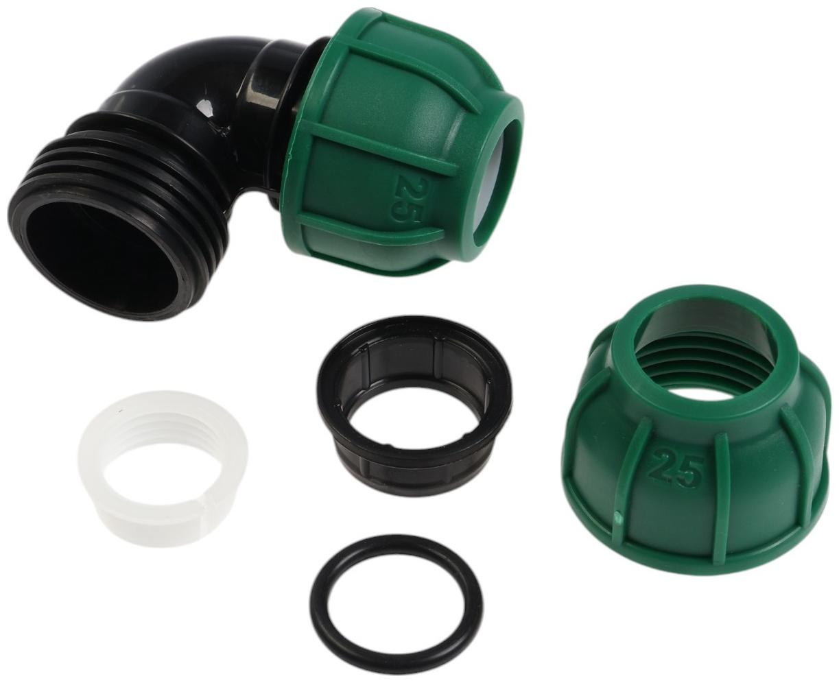 Отвод ПНД ZEIN, 25 мм, цанга