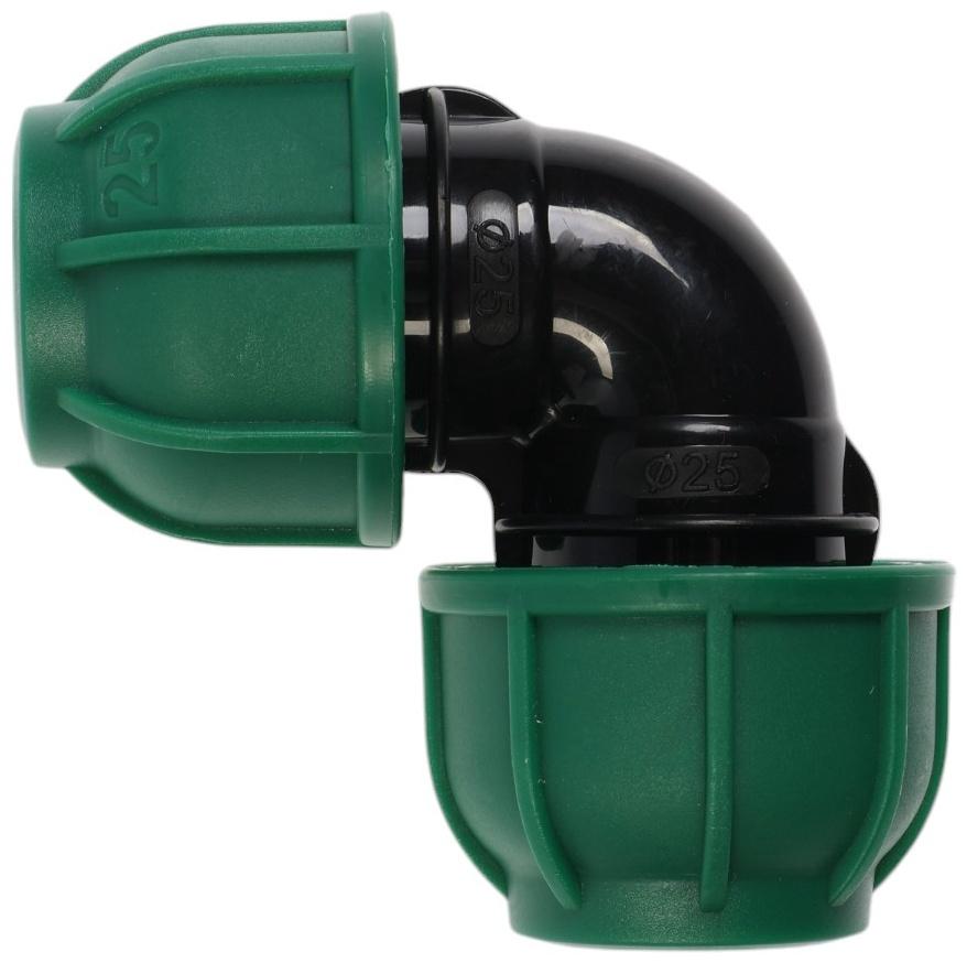 Отвод ПНД ZEIN, 25 мм, цанга