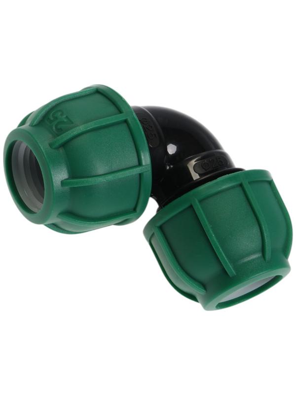 Отвод ПНД ZEIN, 25 мм, цанга