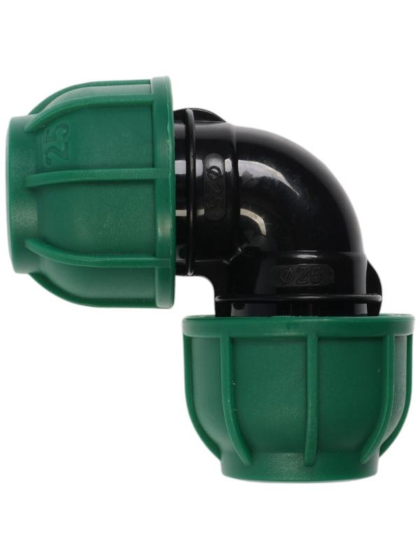 Отвод ПНД ZEIN, 25 мм, цанга