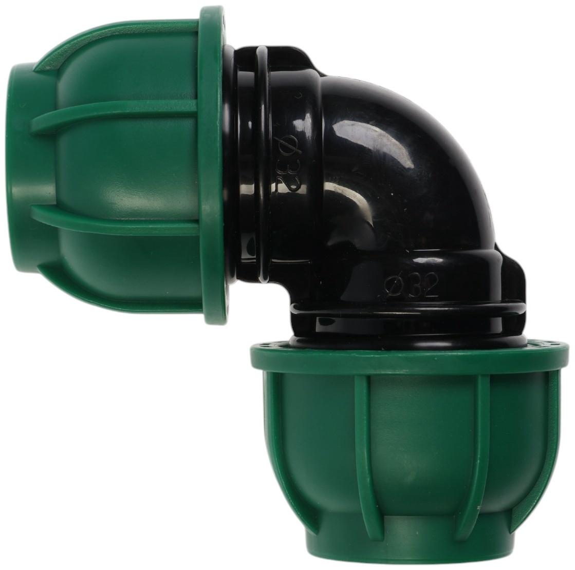 Отвод ПНД ZEIN, 32 мм, цанга