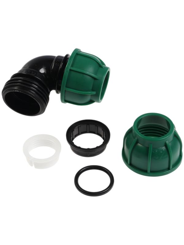 Отвод ПНД ZEIN, 32 мм, цанга