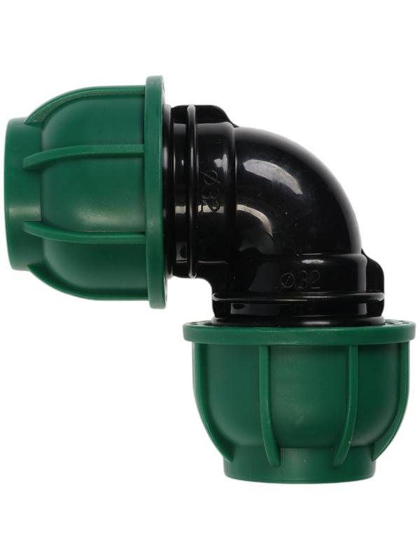 Отвод ПНД ZEIN, 32 мм, цанга