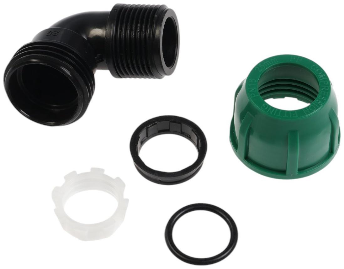 Отвод ПНД ZEIN, 25 мм × 1