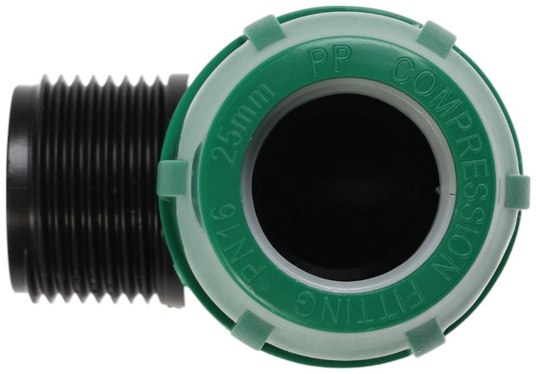 Отвод ПНД ZEIN, 25 мм × 1