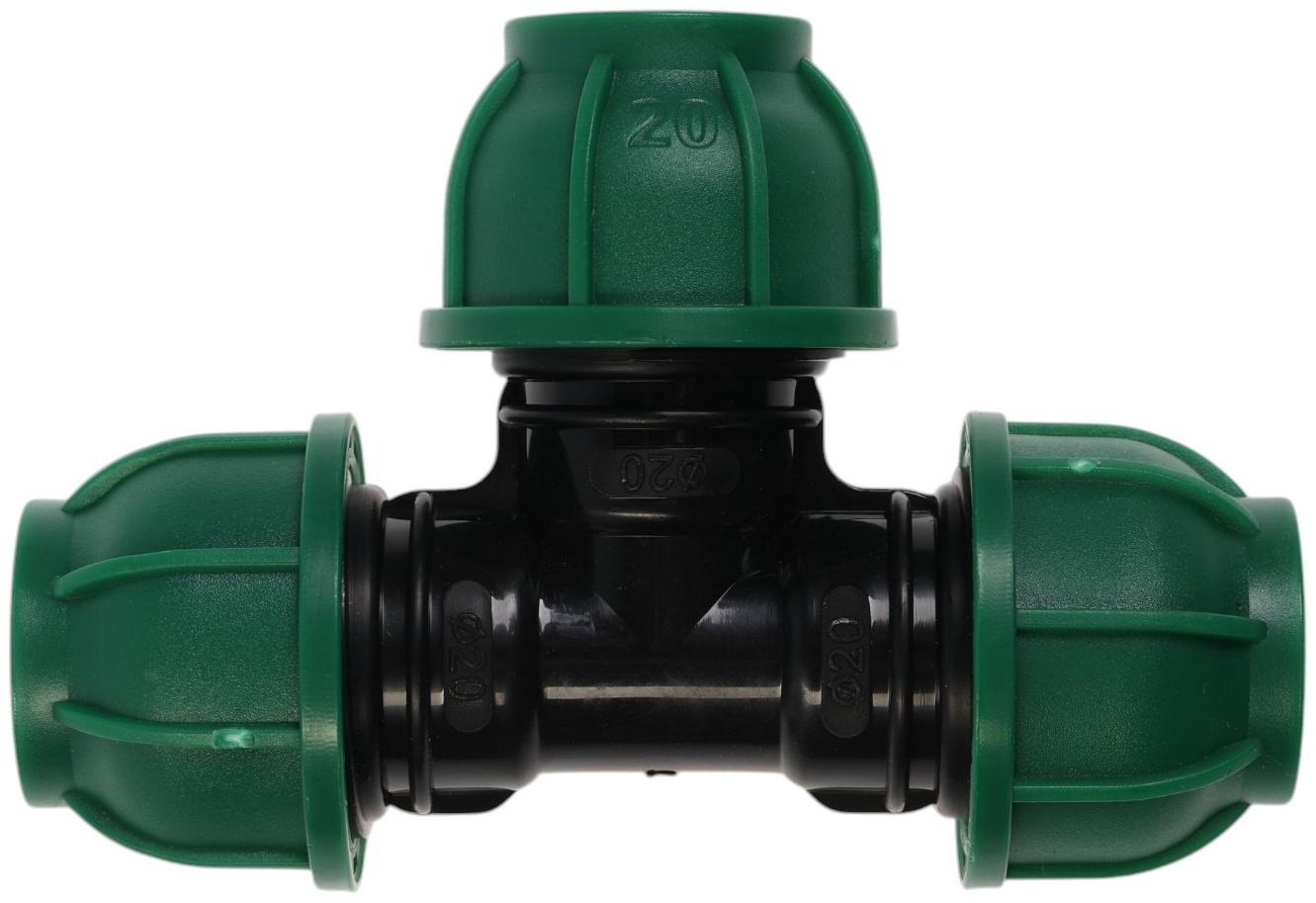 Тройник ПНД ZEIN, 20 мм, цанга