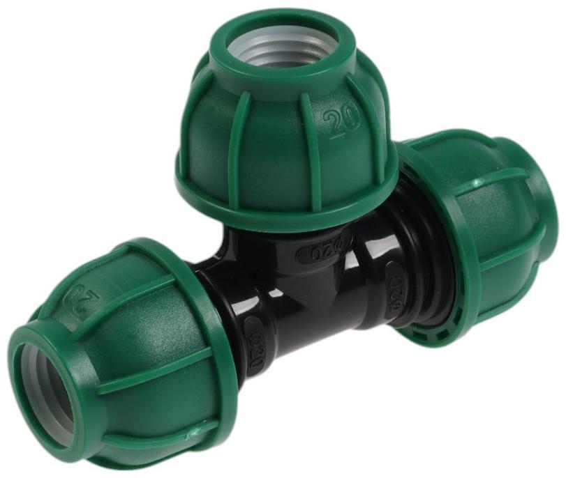 Тройник ПНД ZEIN, 20 мм, цанга