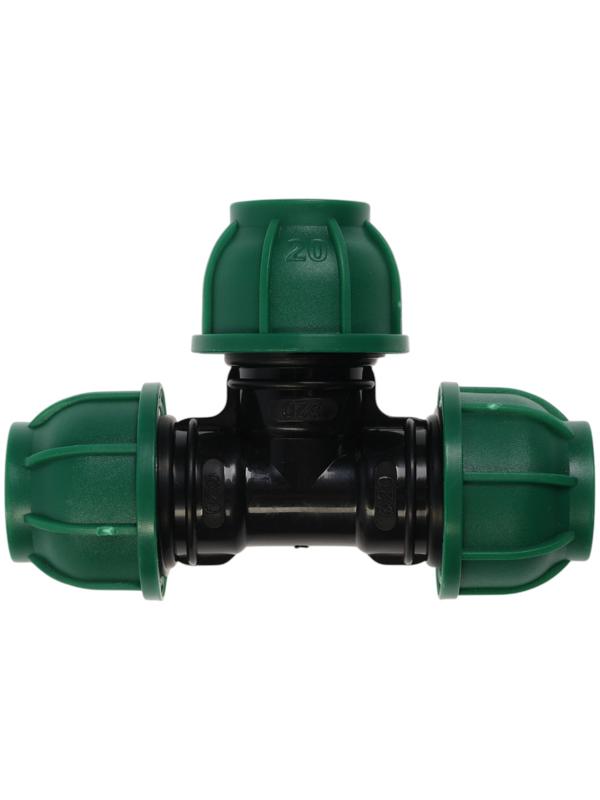 Тройник ПНД ZEIN, 20 мм, цанга