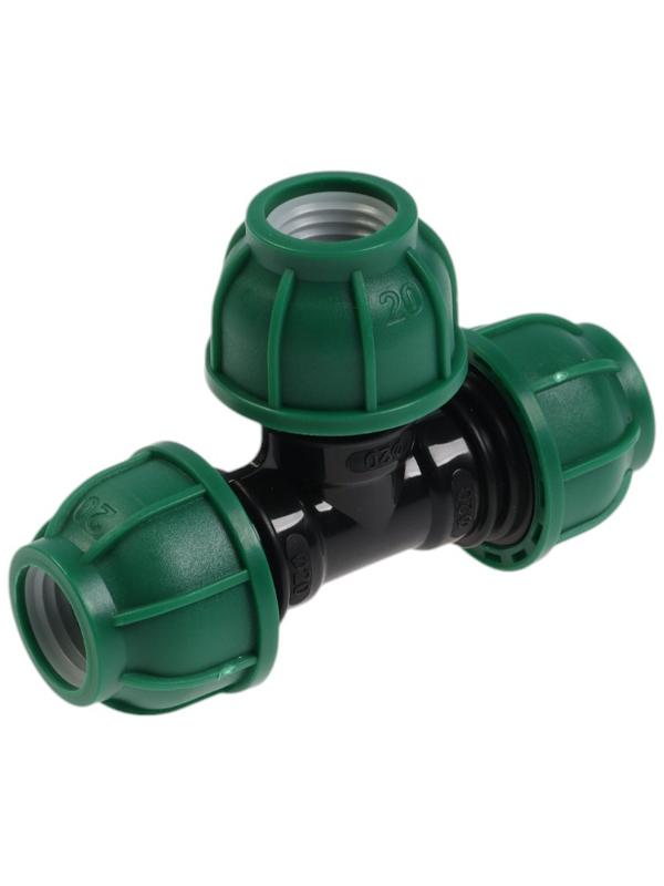 Тройник ПНД ZEIN, 20 мм, цанга