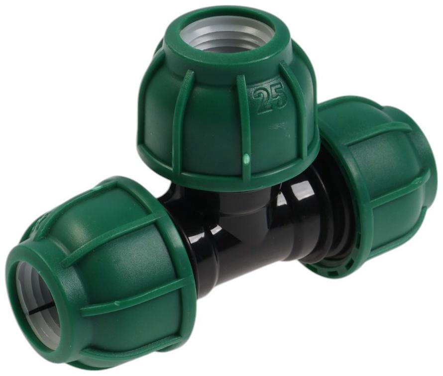 Тройник ПНД ZEIN, 25 мм, цанга