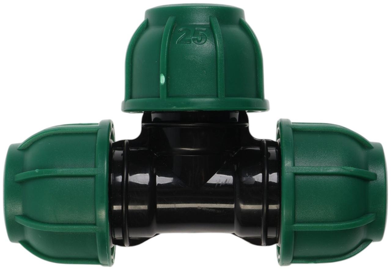 Тройник ПНД ZEIN, 25 мм, цанга