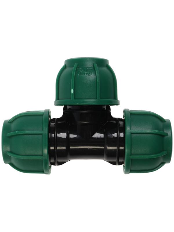 Тройник ПНД ZEIN, 25 мм, цанга