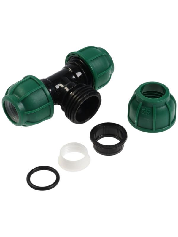 Тройник ПНД ZEIN, 25 мм, цанга