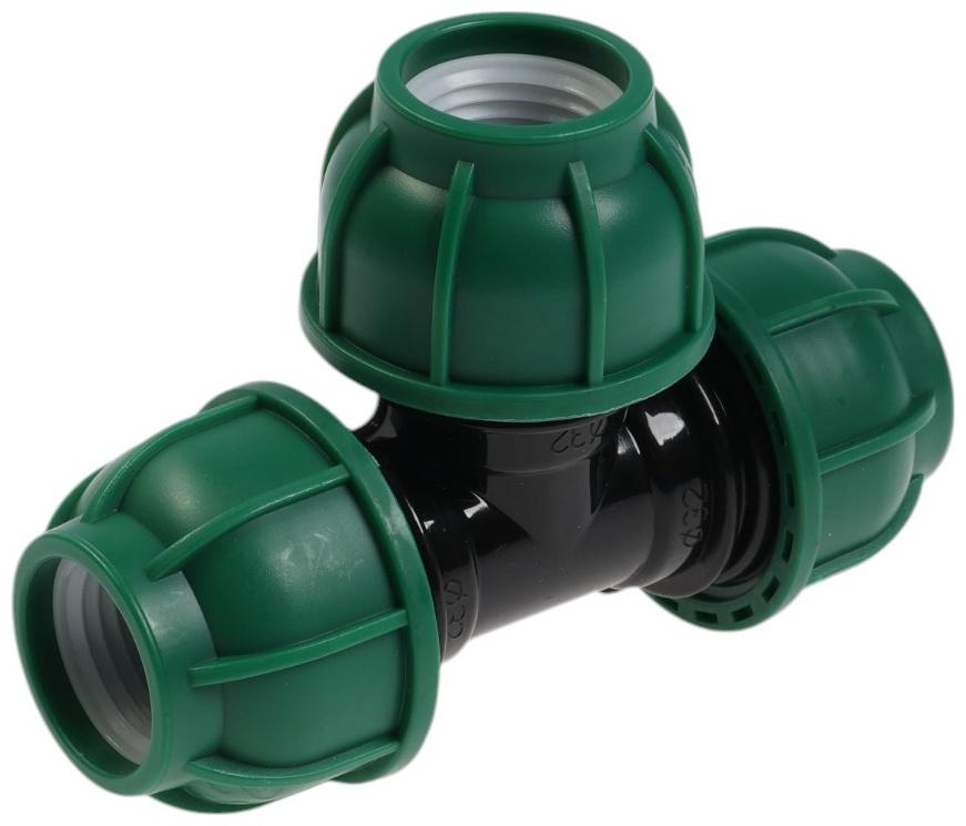 Тройник ПНД ZEIN, 32 мм, цанга