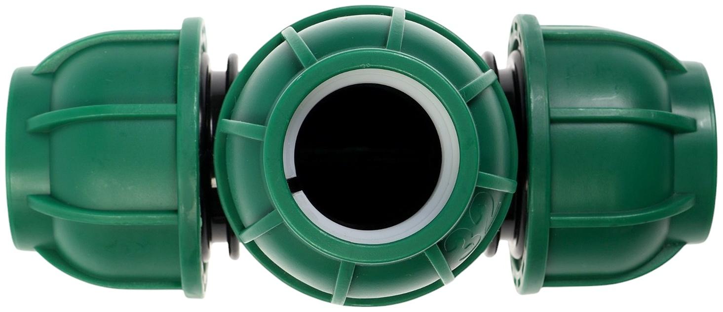 Тройник ПНД ZEIN, 32 мм, цанга