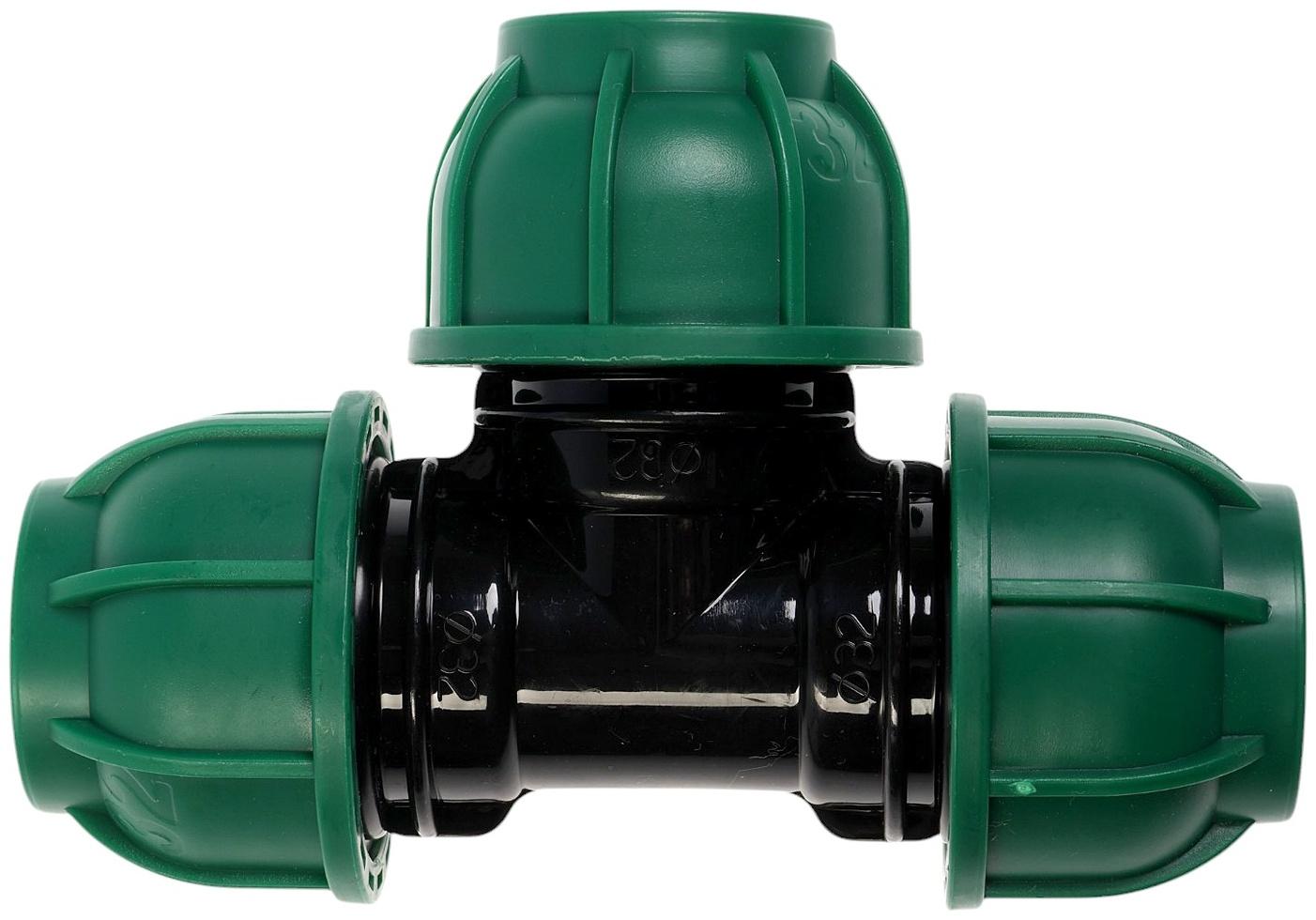 Тройник ПНД ZEIN, 32 мм, цанга