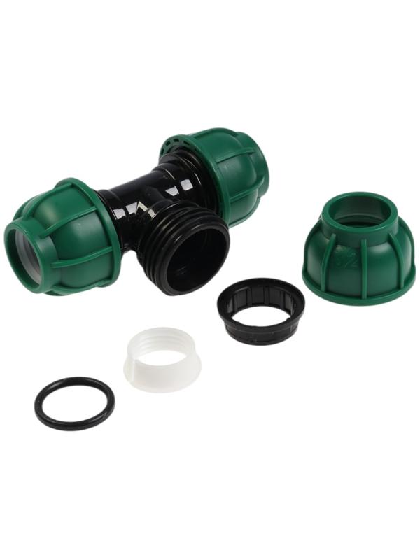 Тройник ПНД ZEIN, 32 мм, цанга