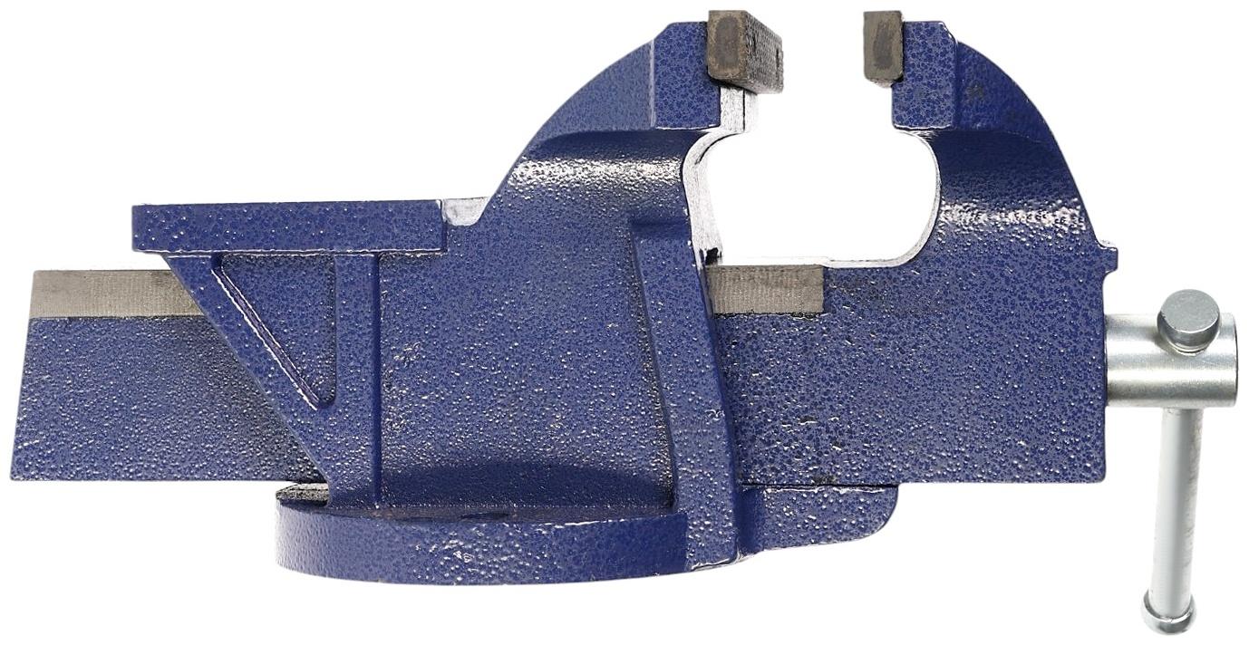 Тиски слесарные ТУНДРА, с наковальней, высокопрочный чугун ВЧ-40, 150 мм