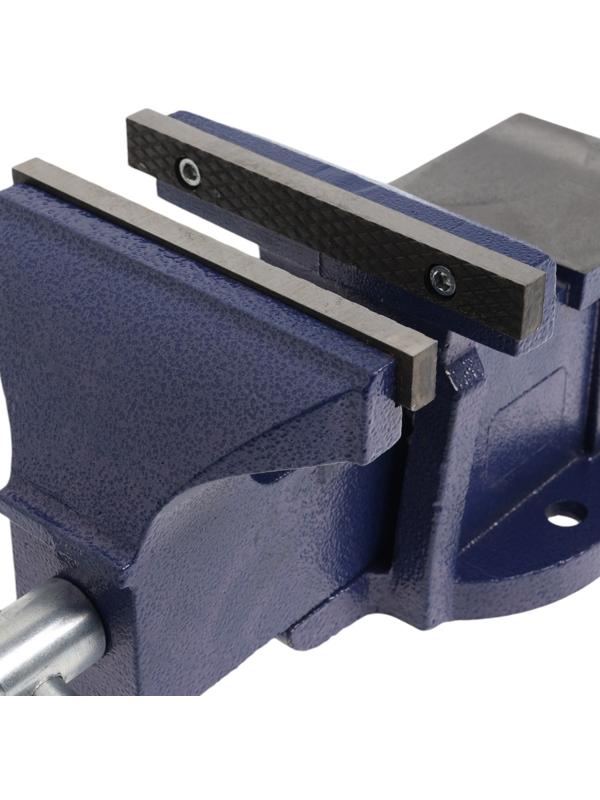 Тиски слесарные ТУНДРА, с наковальней, высокопрочный чугун ВЧ-40, 150 мм