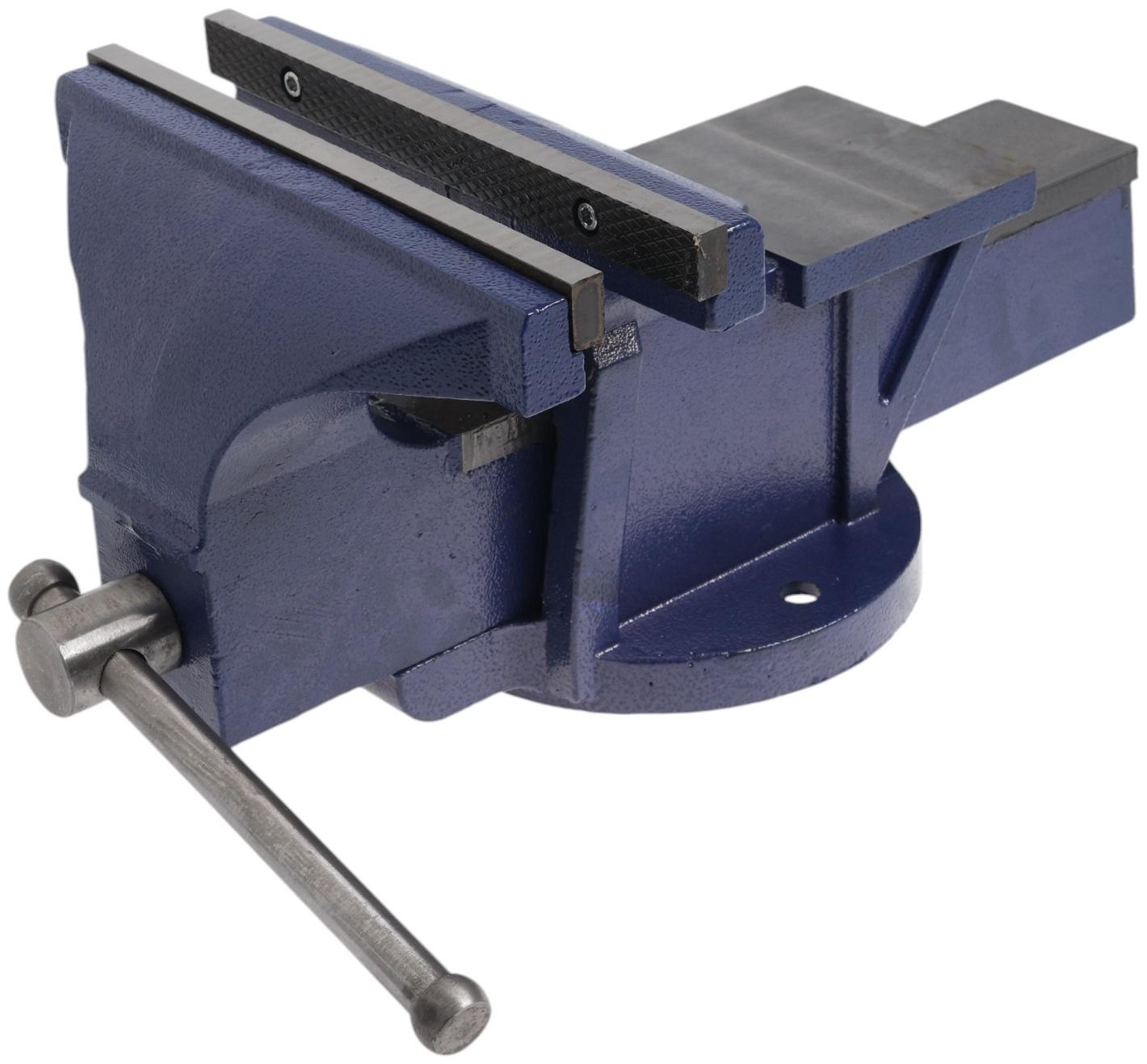 Тиски слесарные ТУНДРА, с наковальней, высокопрочный чугун ВЧ-40, 250 мм