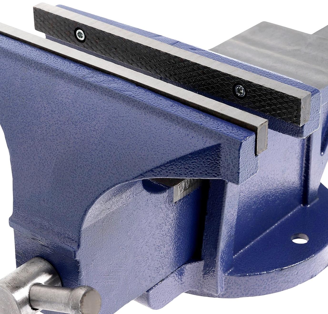 Тиски слесарные ТУНДРА, с наковальней, высокопрочный чугун ВЧ-40, 250 мм