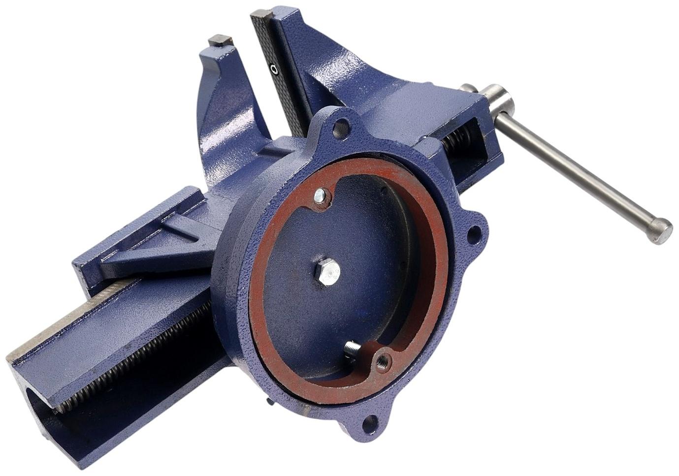 Тиски слесарные поворотные ТУНДРА, с наковальней, высокопрочный чугун ВЧ-40, 250 мм