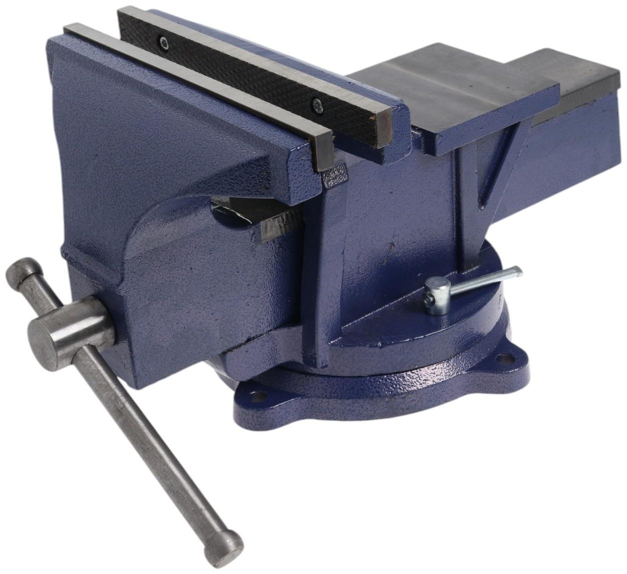 Тиски слесарные поворотные ТУНДРА, с наковальней, высокопрочный чугун ВЧ-40, 250 мм