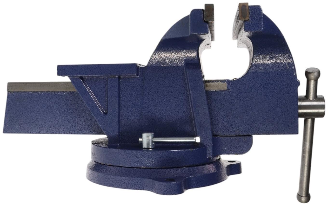 Тиски слесарные поворотные ТУНДРА, с наковальней, высокопрочный чугун ВЧ-40, 250 мм