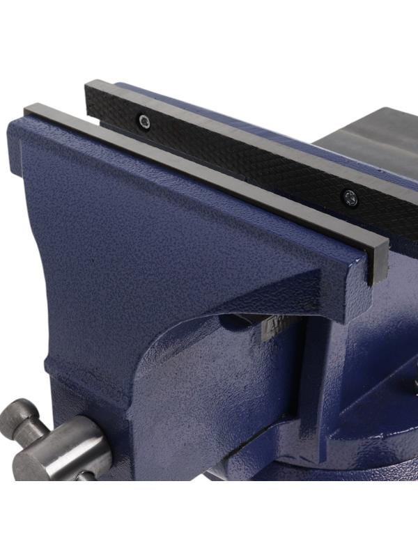 Тиски слесарные поворотные ТУНДРА, с наковальней, высокопрочный чугун ВЧ-40, 250 мм