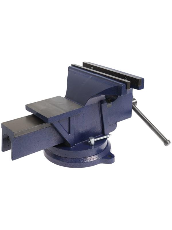 Тиски слесарные поворотные ТУНДРА, с наковальней, высокопрочный чугун ВЧ-40, 250 мм