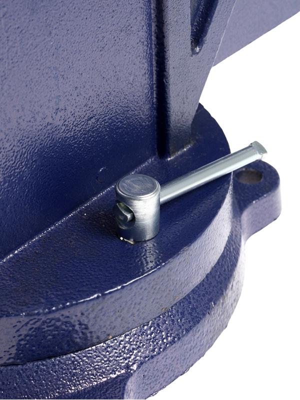 Тиски слесарные поворотные ТУНДРА, с наковальней, высокопрочный чугун ВЧ-40, 250 мм