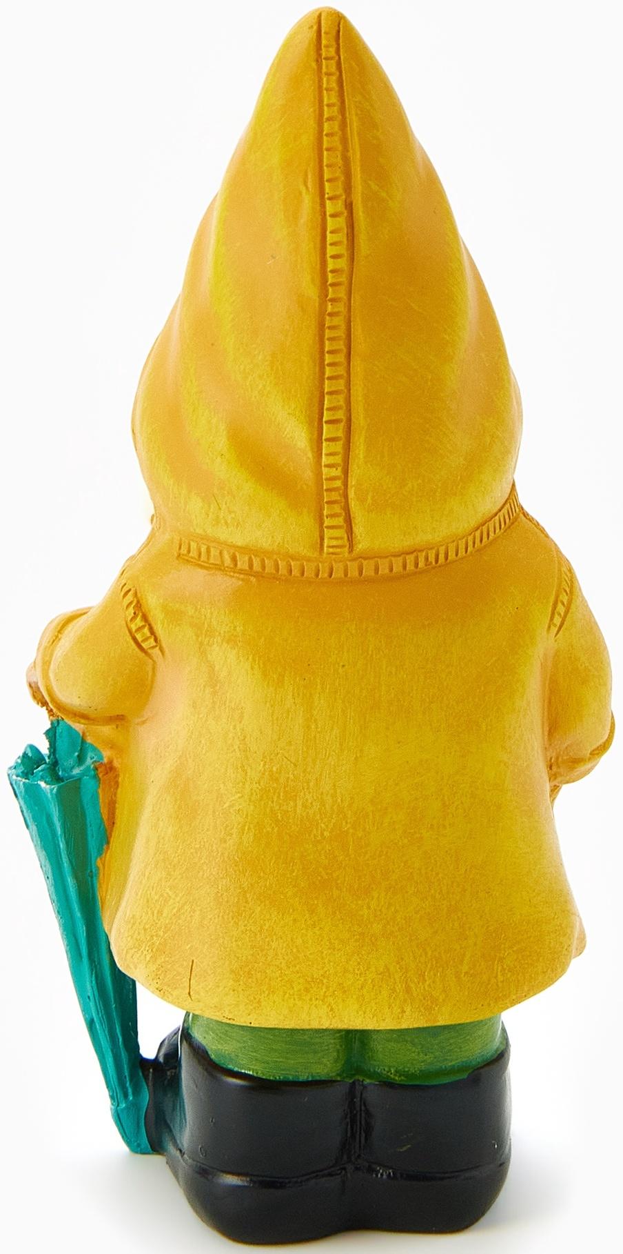 Садовая фигура из полистоуна «Гном в дождевике», 19×7×10 см