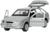 Машина металлическая LADA-2114, ретро - модель «Самара», открываются двери, багажник, инерция, 12 см, серебристый