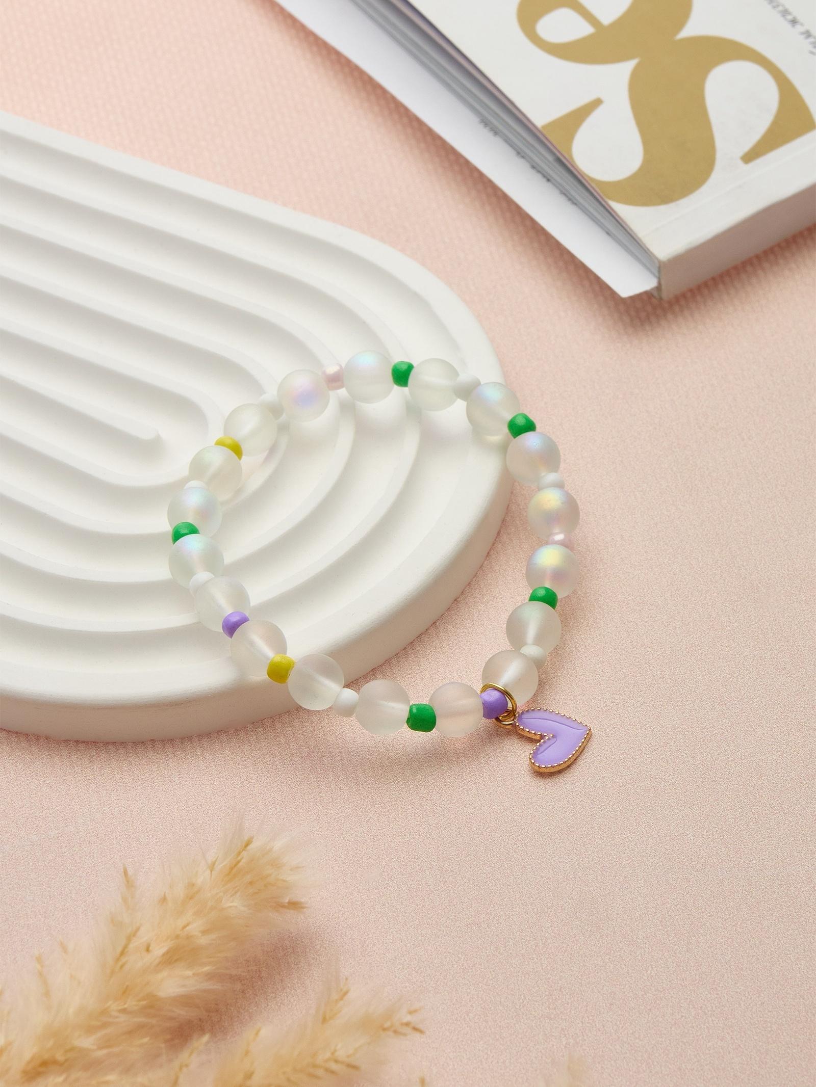 Браслет детский «Выбражулька» кошачий глаз бусина 8 мм, разноцветный