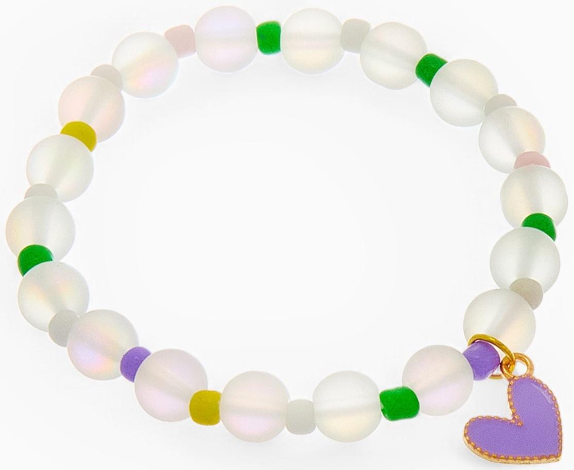 Браслет детский «Выбражулька» кошачий глаз бусина 8 мм, разноцветный