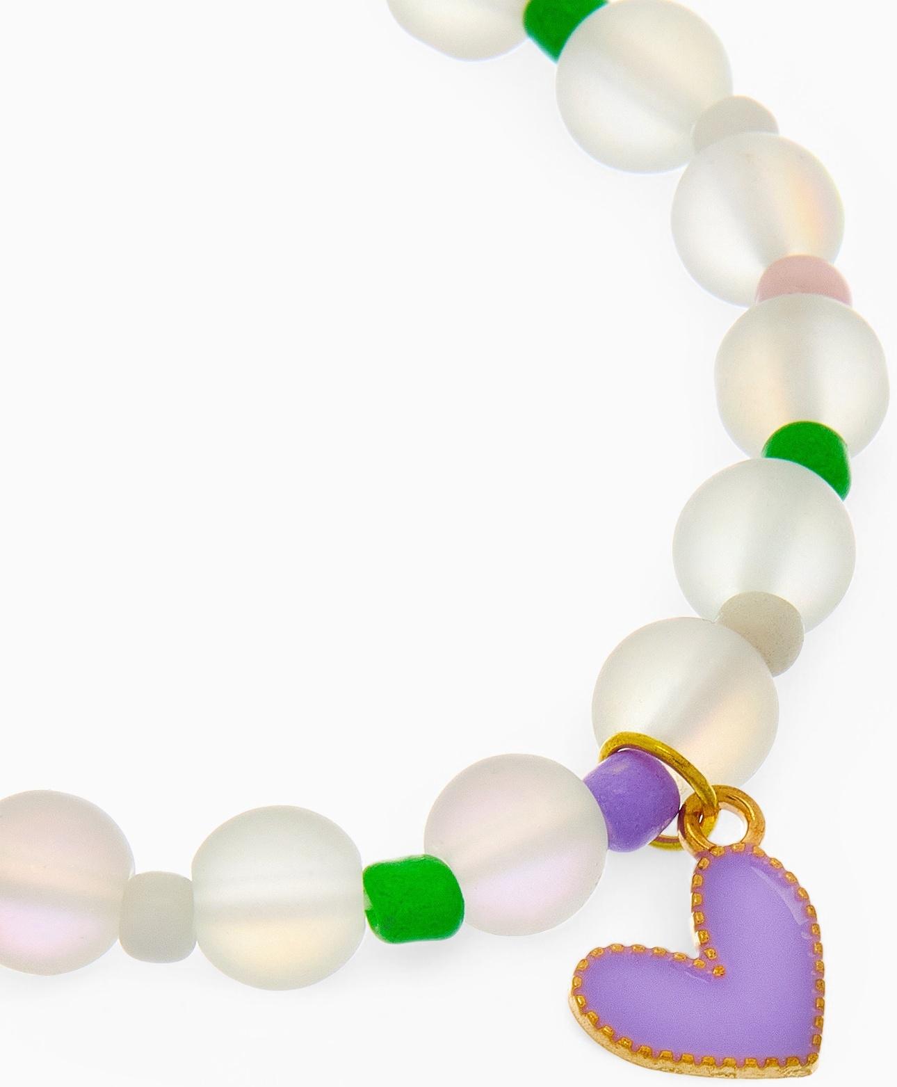 Браслет детский «Выбражулька» кошачий глаз бусина 8 мм, разноцветный