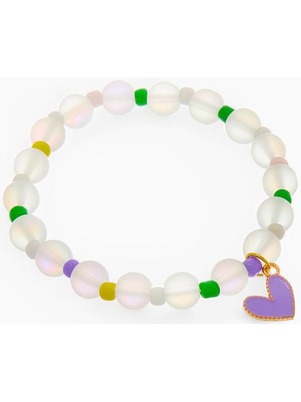 Браслет детский «Выбражулька» кошачий глаз бусина 8 мм, разноцветный