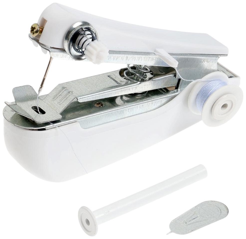 Швейная машинка LSH-09, механическая, портативная, белая