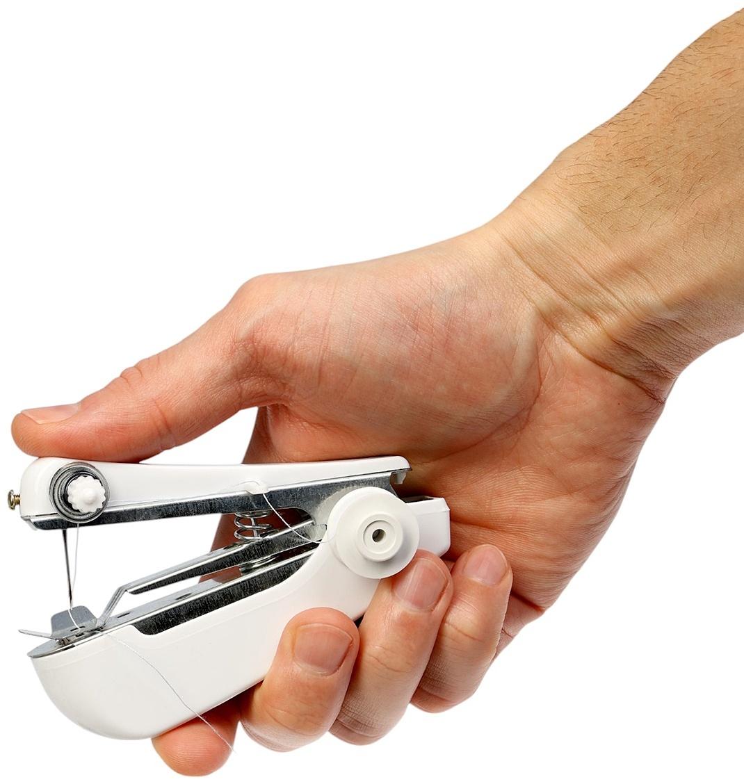 Швейная машинка LSH-09, механическая, портативная, белая