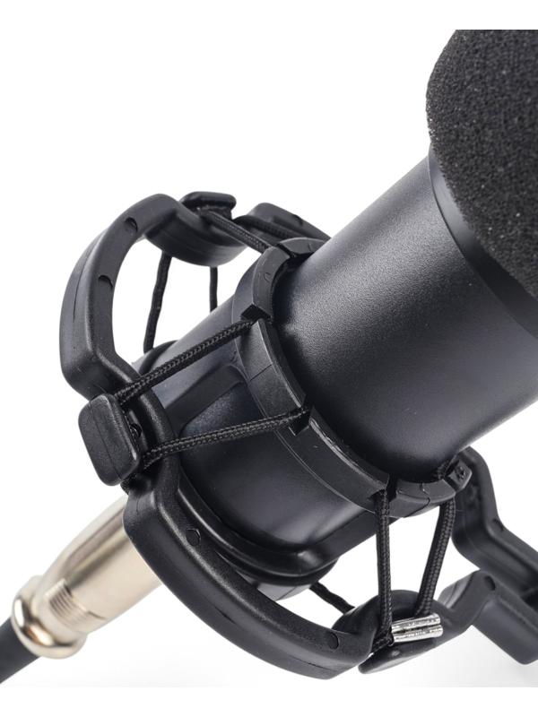 Микрофон конденсаторный Music Life черный: кабель, ветрозащита, стойка