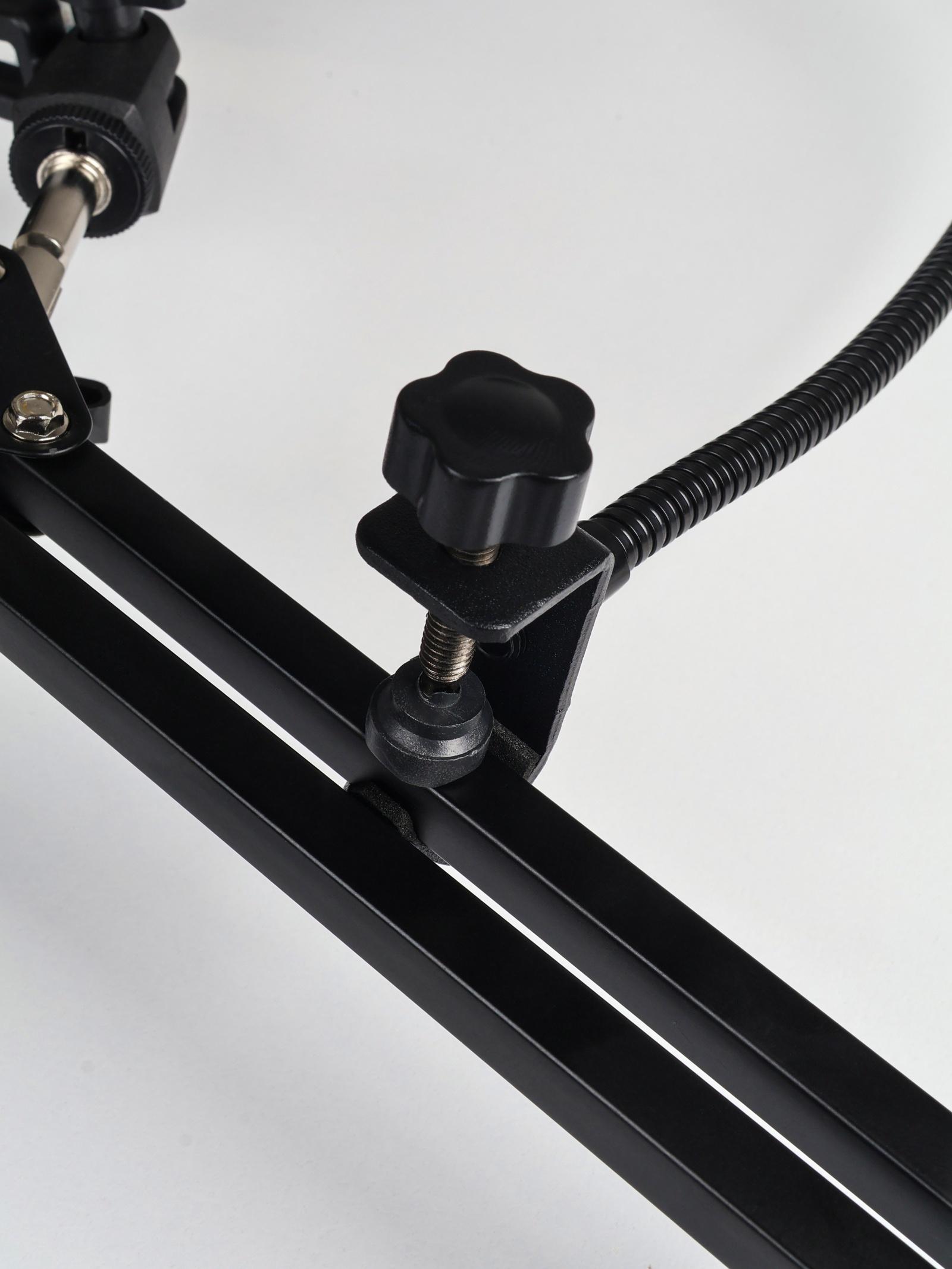 Микрофон конденсаторный Music Life черный: кабель, ветрозащита, стойка