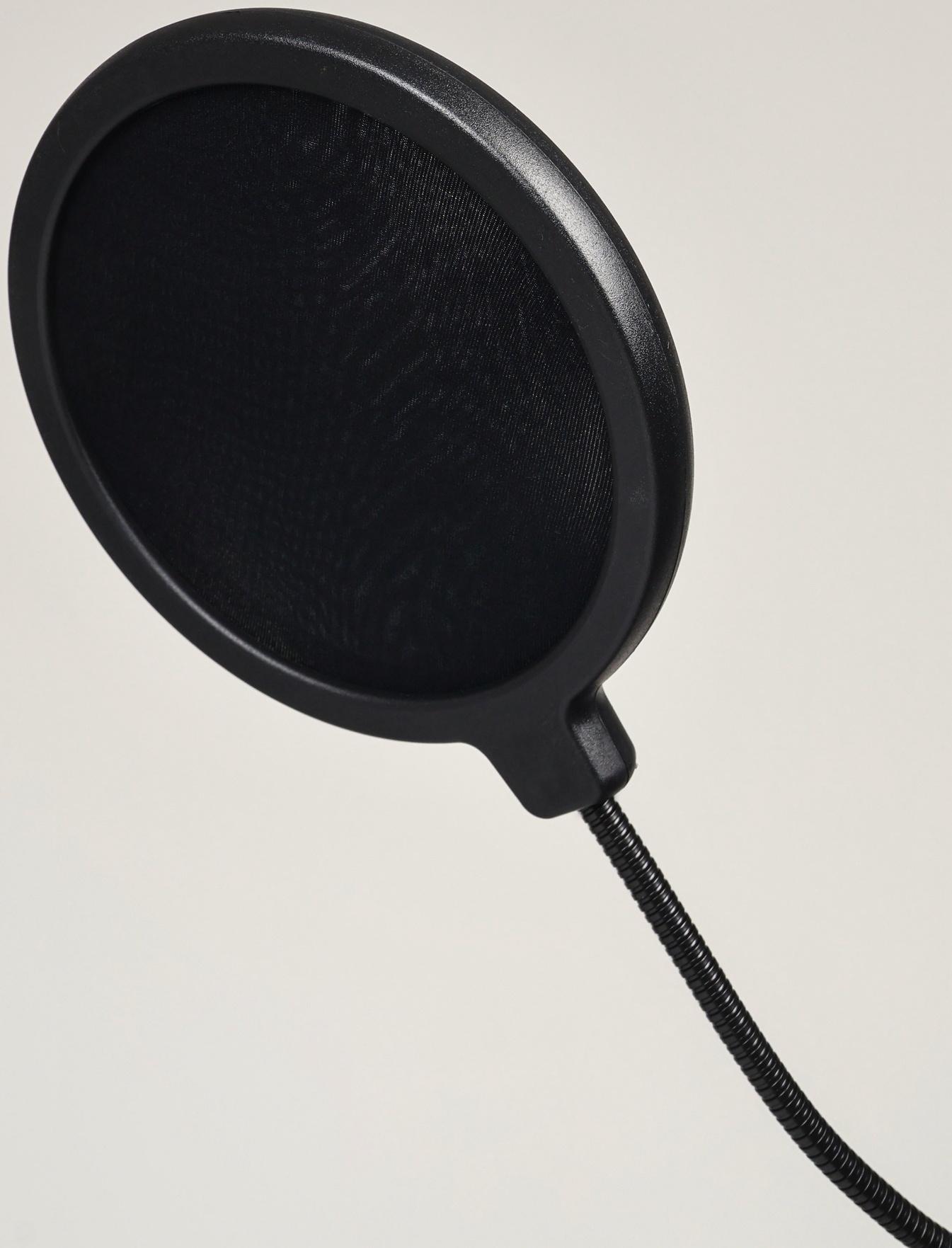 Микрофон конденсаторный Music Life черный: кабель, ветрозащита, стойка