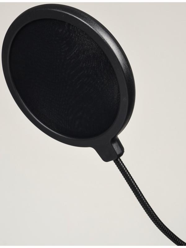 Микрофон конденсаторный Music Life черный: кабель, ветрозащита, стойка