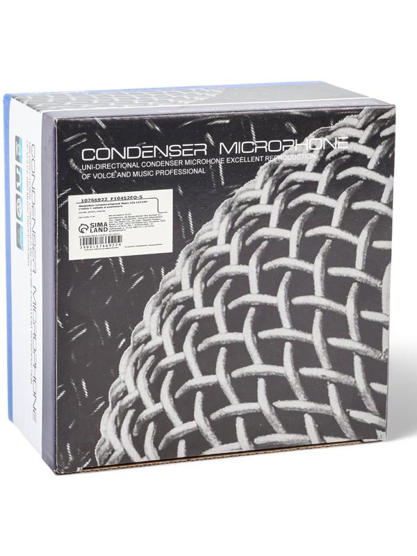 Микрофон конденсаторный Music Life LGT240: стойка + кабель в комплекте