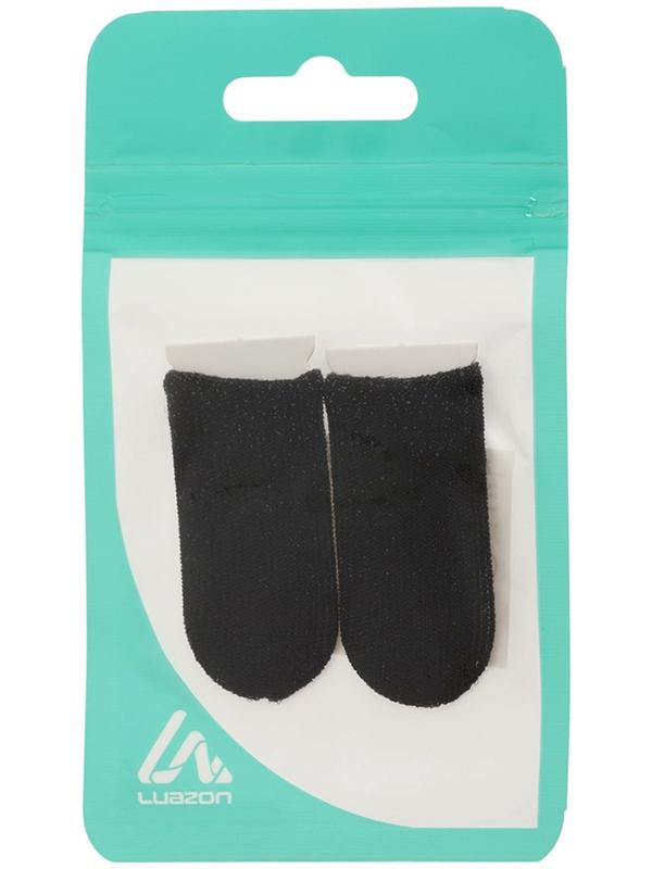 Набор напальчников для игр на смартфоне Luazon, 4 штуки, с защитой от пота, чёрные